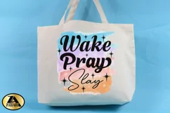 Wake Pray Slay PNG Christian Sublimation T-shirt Mug Design Product Image 2