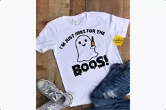 I'M JUST HERE FOR THE BOOS | Halloween SVG DXF PNG Product Image 2