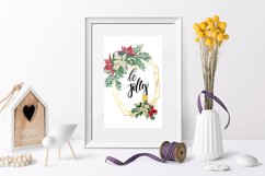 Merry and Bright - Watercolor Poinsettia Frames Product Image 3