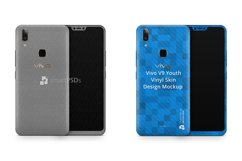 Vivo V9 Youth Vinyl Skin Design Mockup 2018 Product Image 4