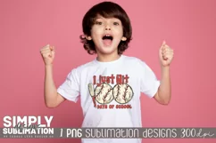 I Just Hit 100 Days of School Baseball | Png | Sublimation Product Image 4