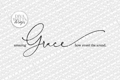 Amazing Grace How Sweet The Sound SVG | Farmhouse Christian Product Image 2