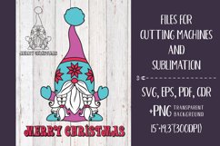 Merry Christmas - Nordic Gnome SVG Product Image 1