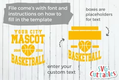 Basketball SVG | Basketball Template 004 | Shirt Design Product Image 5