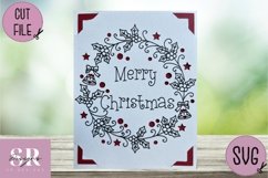 Christmas insert card design| Paper cutting | Cricut Joy svg Product Image 3