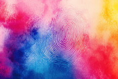Colorful Abstract with Fingerprint Background Wallpaper Product Image 1