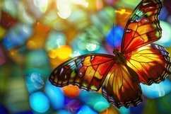 Butterfly In Nature Background Wallpaper Product Image 1