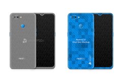 RealMe U1 Vinyl Skin Design Mockup 2018 Product Image 1