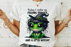 Funny frog PNG, funny quote PNG, Sublimation design. Product Image 2