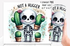 Funny skeleton Tumbler Wrap|PNG, 20 oz. Product Image 2