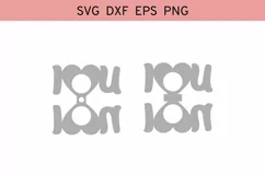 I Love You Lollipop Holder svg, I Love U Chocolate Holder Product Image 2