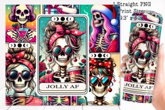 Skeleton tarot cards Tumbler wraps BUNDLE PNG, 20 oz. Product Image 11