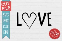 Love Heart With Fish Hooks | Fishing Shirt SVG Product Image 1