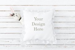 Children&#039;s Blank White Square Mockup Pillow Product Image 1