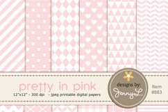 Baby Pink Digital Papers Product Image 1