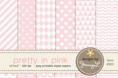 Baby Pink Digital Papers Product Image 1