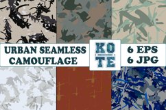 6 Seamless Military Urban Camouflage Product Image 1