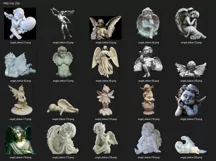 20 ANGEL STATUES TRANSPARENT PNG FILES, PHOTOSHOP OVERLAYS Product Image 3