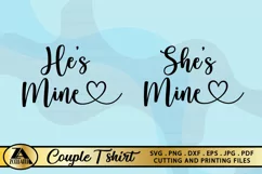 Valentines Day SVG Love Quotes SVG Couple T shirt Designs Product Image 7