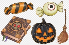 Halloween png clipart Halloween sublimation design bundle Product Image 5
