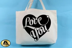 Valentines SVG Heart SVG Love You SVG Valentine's Day SVG Product Image 2