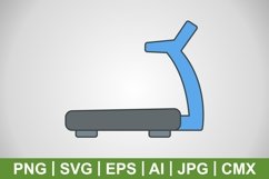 Vector Treadmill Icon Product Image 1