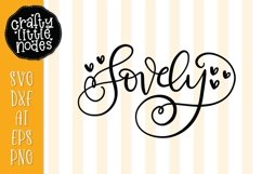 Lovely - Hand Lettered Design Product Image 1