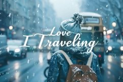 I Loving Traveling Background Wallpaper Product Image 1