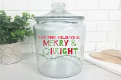 May your Holidays be Merry & Bright SVG File - Christmas SVG Product Image 4
