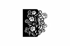 Papercut Flowers and Curls, Wedding Invitation Card Cover Product Image 2