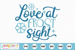 Love at Frost Sight SVG, winter cut file, Cuddle Weather Product Image 2