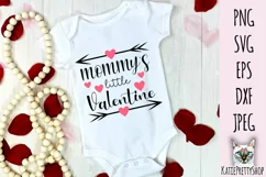 Mommy's little Valentine, SVG cut file for Valentine's day. Product Image 1
