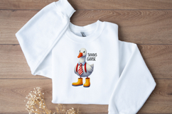 Serious goose PNG clipart, funny sarcastic design Product Image 2