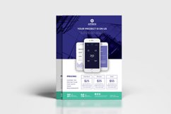 A4 Mobile App Advertisement Template Product Image 2