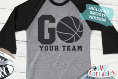 Basketball SVG | GO Basketball Distressed | Shirt Design Product Image 2