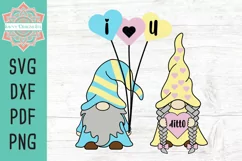 I Love You, Ditto Gnomes Valentine Layered SVG Cut File Product Image 1