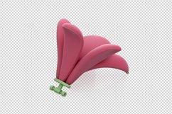 Isometric Arm Chair 3D isolated render Product Image 1