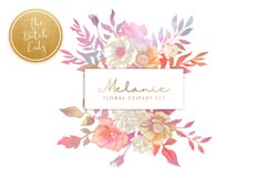 Vintage Floral &amp; Botanical Clipart Set - Melanie Product Image 1