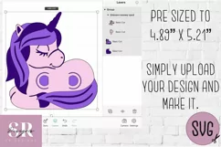 Unicorn birthday Money card | Paper cutting | Money card SVG Product Image 4