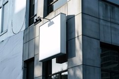Sign Board Mockup Commercial Building Fascia Product Image 1