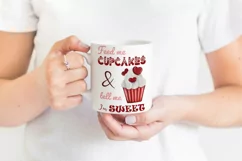 Sweet Cupcake PNG | Valentines Day Design | Funny Quote PNG Product Image 2
