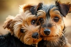 Close-up portrait of two adorable yorkshire terriers Product Image 1