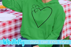 Shamrock Svg Shamrock Heart Svg Heart Shamrock St Patrick's Product Image 1