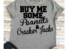 Baseball svg SVG DXF JPEG Silhouette Cameo Cricut Baseball mom svg iron on Peanuts and Crackerjacks svg Product Image 1
