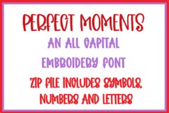 PERFECT MOMENTS EMBROIDERY FONT Product Image 1