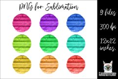 Sublimation backgrounds bundle, wood round png. Product Image 1