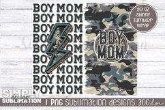 Boy Mom Camo Sublimation Tumbler Wrap Png Product Image 2