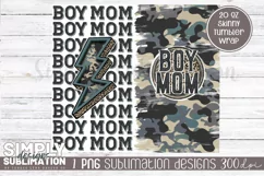 Boy Mom Camo Sublimation Tumbler Wrap Png Product Image 2