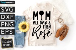 Mom All Day Rose SVG DXF PNG EPS Product Image 1