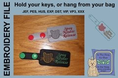 ITH Spay Neuter Release Cat Vinyl Key Fob or Bag Tag - Snap Product Image 2